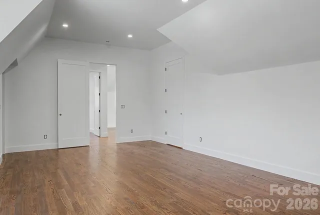 a view of a entryway with a brick wall