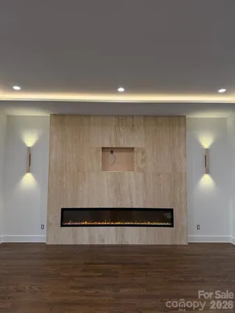 a view of wooden floor and staircase