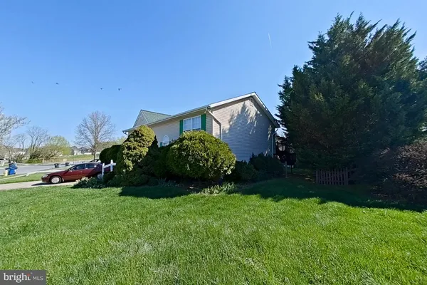 a view of yard with green space