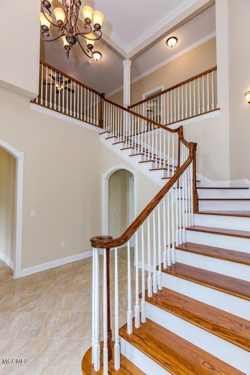 10720 Antioch Road Vancleave, MS 39565 - Photo 13 of 70 -13 - LW - FOYER & STAIRWAY (View 1)