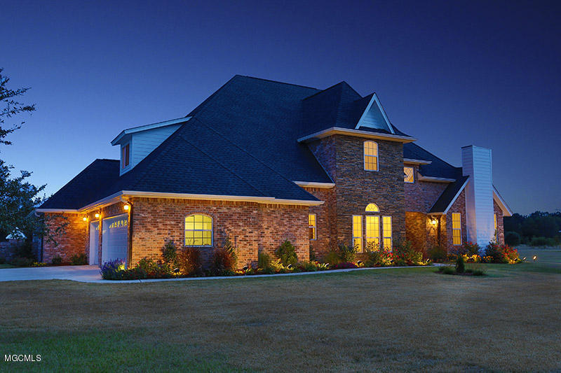 10720 Antioch Road Vancleave, MS 39565 - Photo 4 of 70 -04 - TWILIGHT VIEW (from left front)