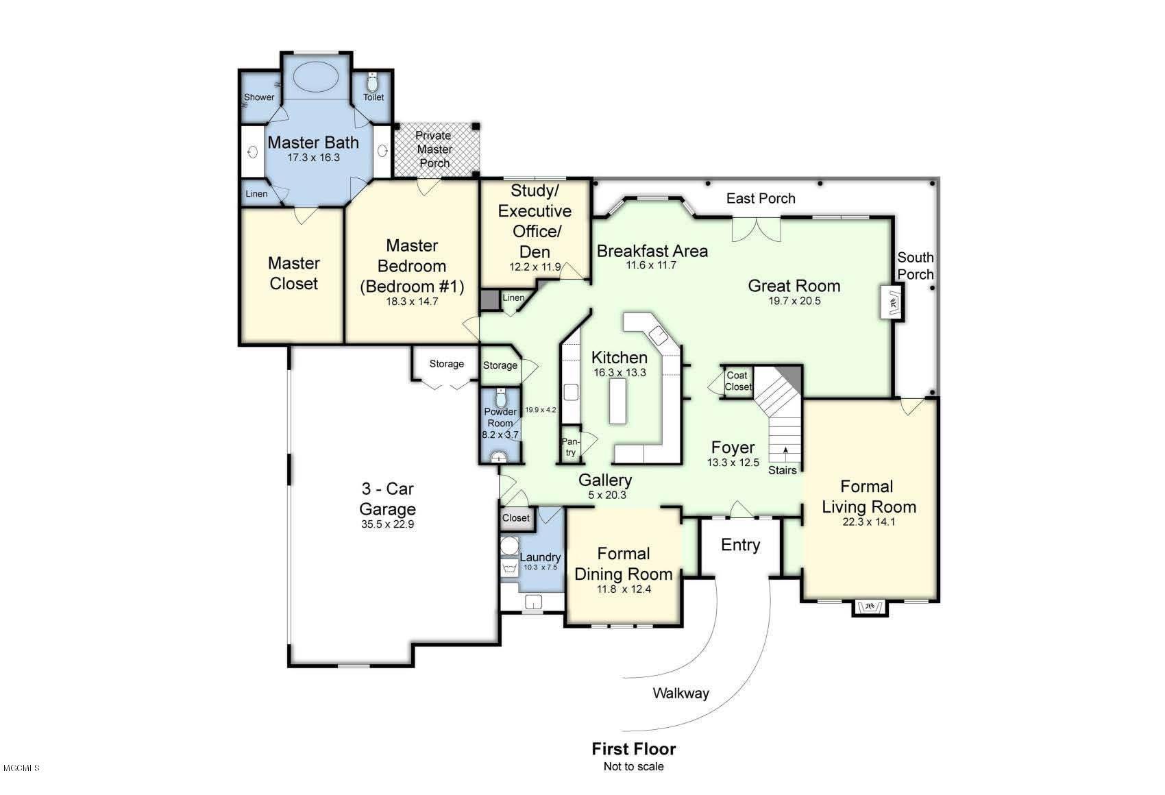 10720 Antioch Road Vancleave, MS 39565 - Photo 69 of 70 -71 - FIRST FLOOR - PLAN