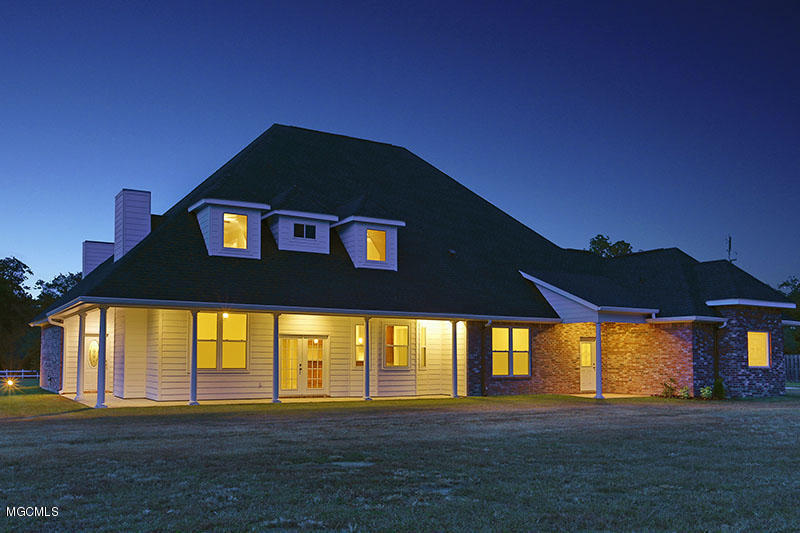 10720 Antioch Road Vancleave, MS 39565 - Photo 10 of 70 -10 - TWILIGHT VIEW (Back of house)