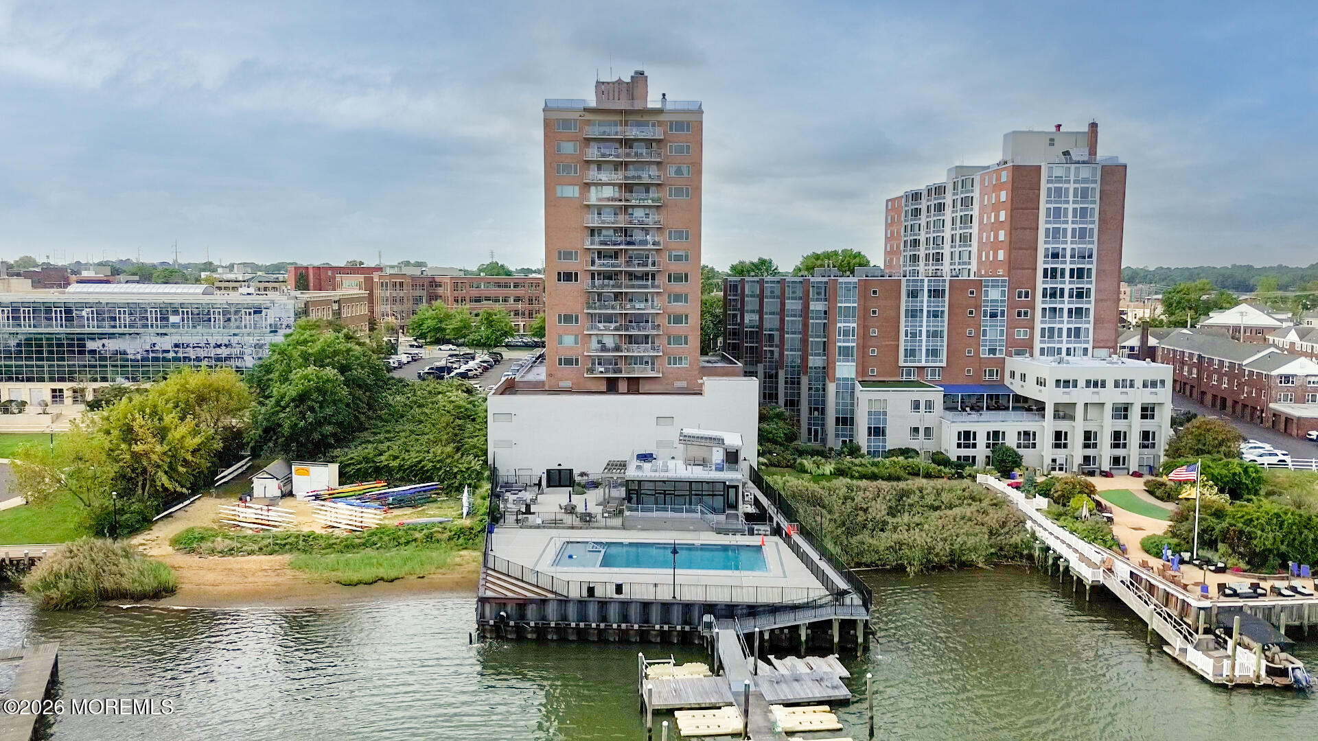 28 Riverside Avenue, Unit 6B Red Bank, NJ 07701 - Photo 27 of 31 Drone footage-1-Edit