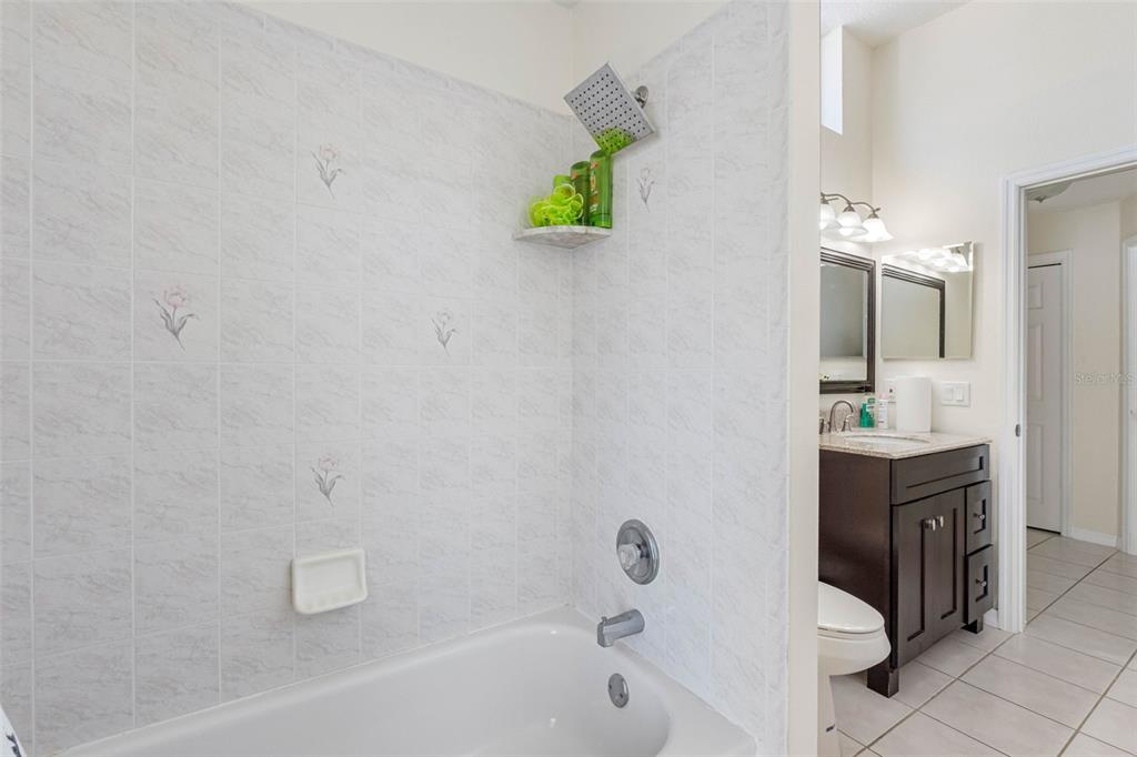 9336 Tooke Shore Drive Weeki Wachee, FL 34613 - Photo 22 of 44 a bathroom with a bathtub sink and mirror