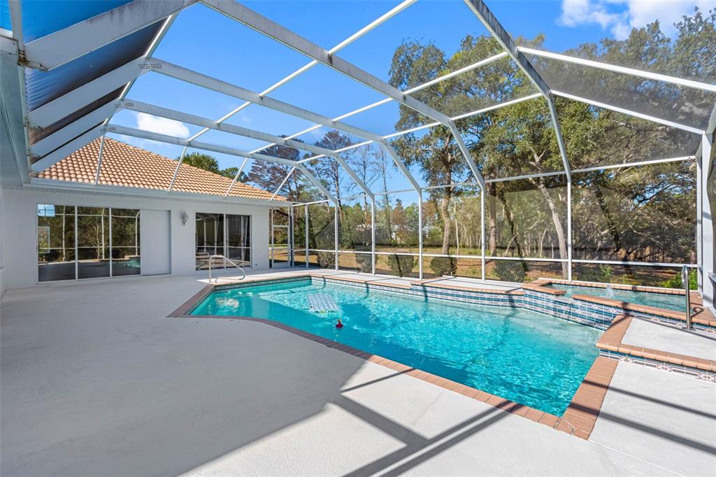 9336 Tooke Shore Drive Weeki Wachee, FL 34613 - Photo 32 of 44 a view of a backyard with a swimming pool