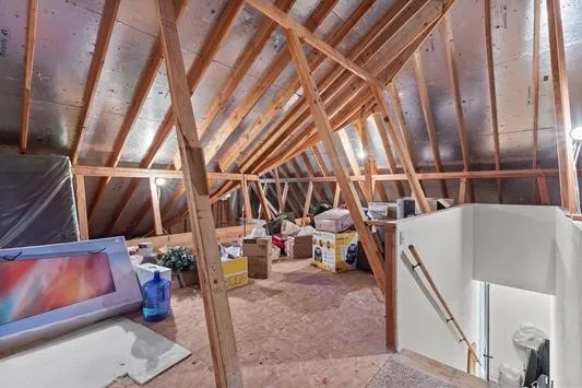 a view of a backyard with a garden