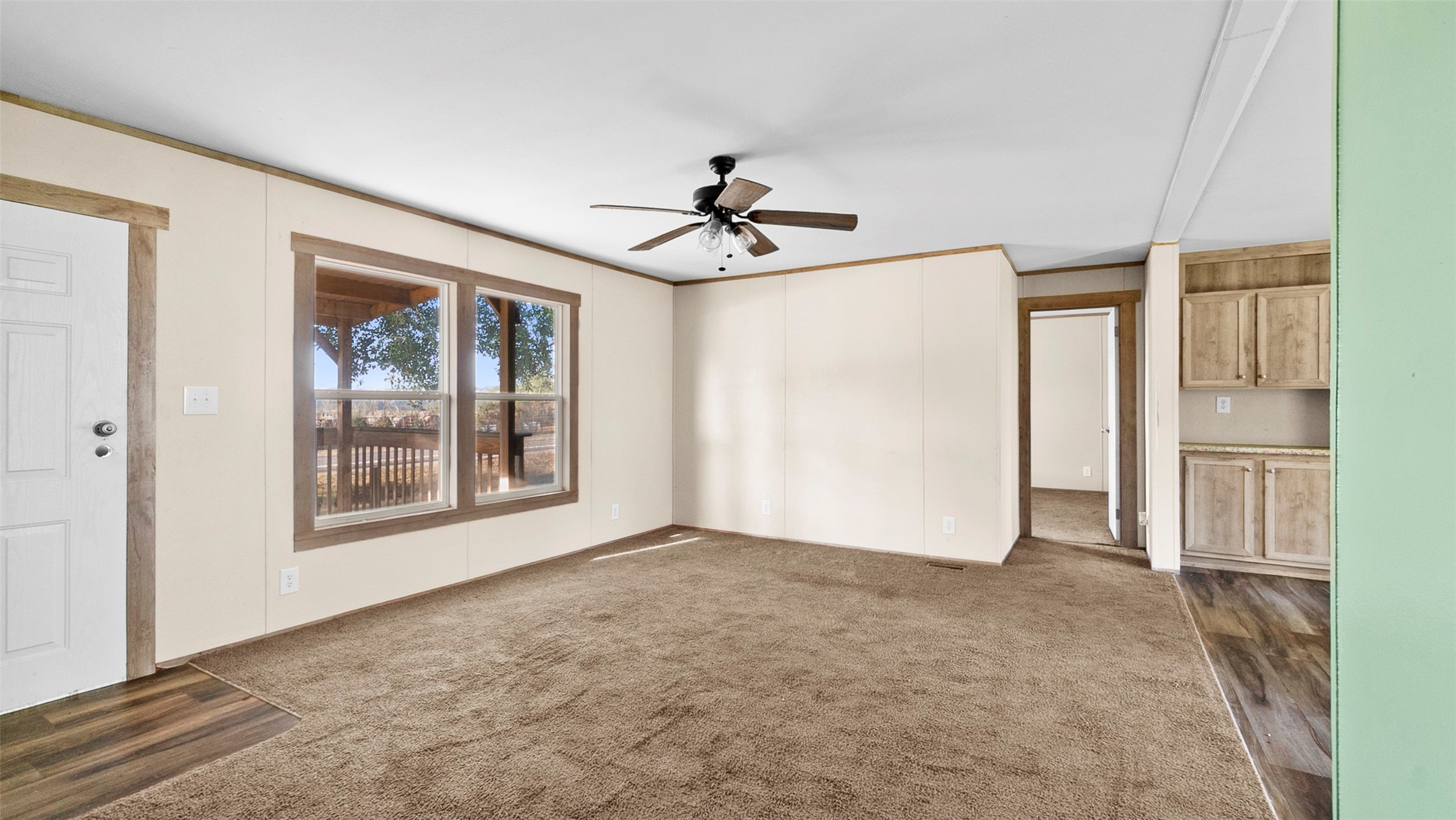 10499 Highway 156 Coldspring, TX 77331 - Photo 18 of 45 a view of empty room with a ceiling fan