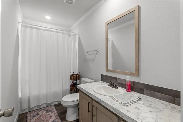 a view of backyard of house