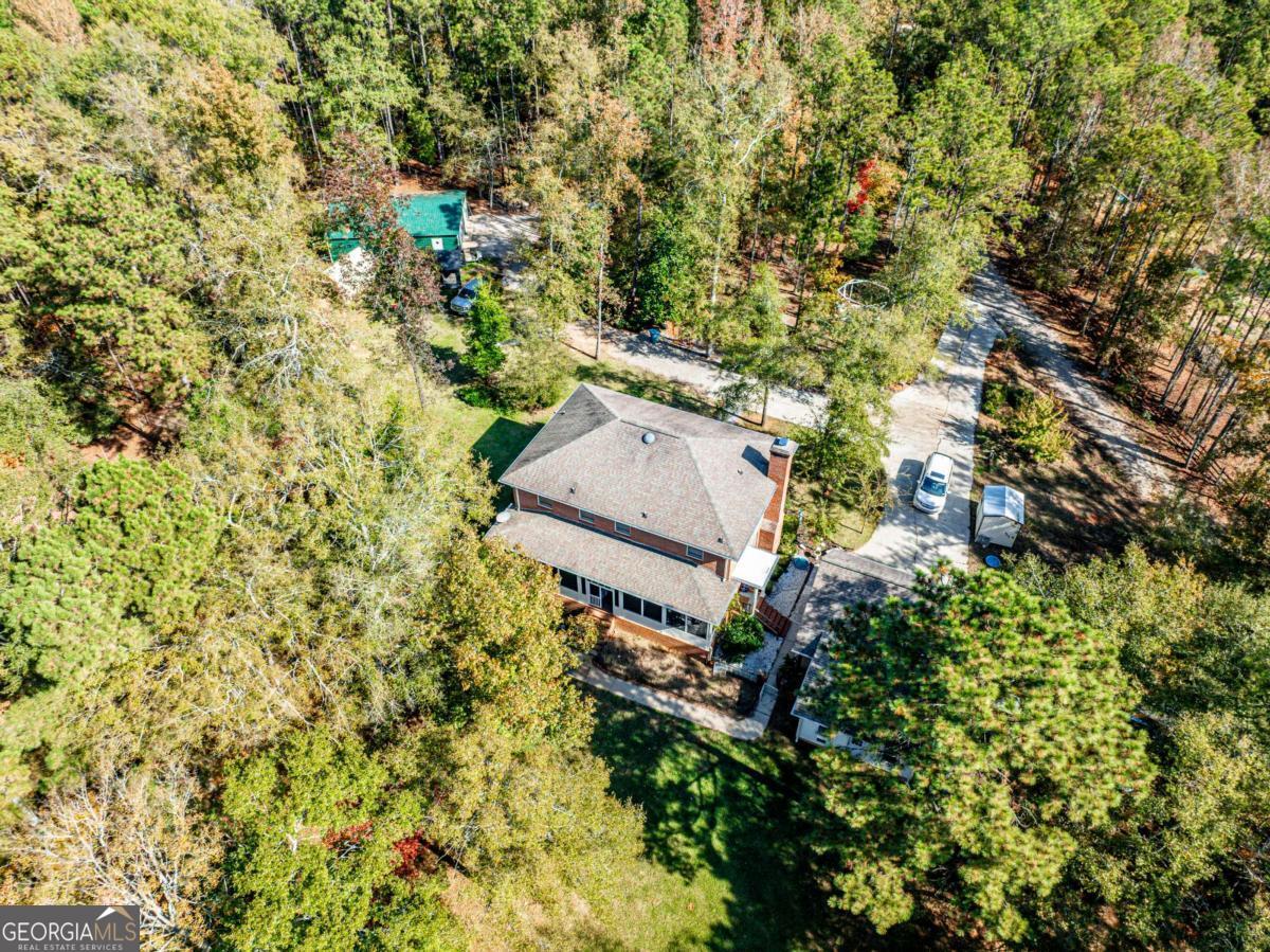385 Stembridge Road Southeast Milledgeville, GA 31061 - Photo 62 of 81 an aerial view of a house with a yard and garden