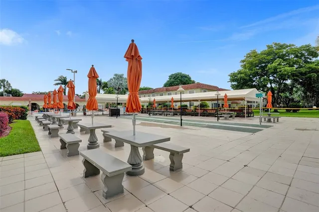 a view of outdoor space with seating area