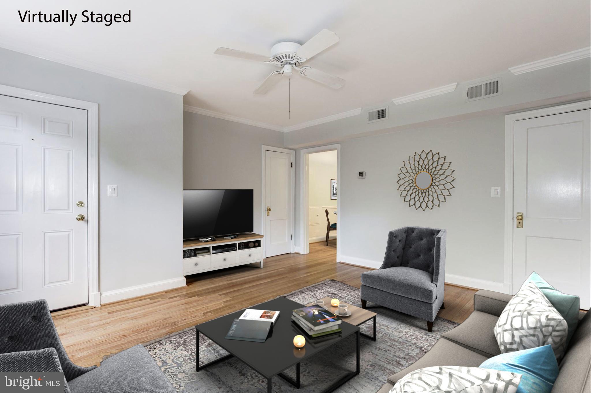 2335 40th Street Northwest, Unit 2 Washington, DC 20007 - Photo 4 of 19 Spacious Living Room