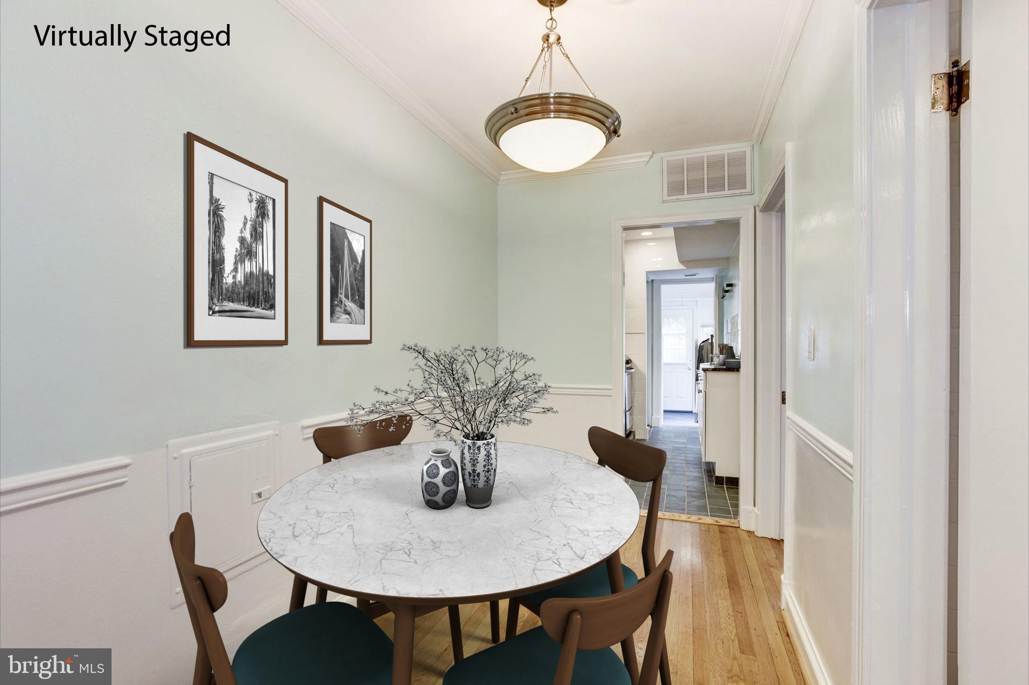 2335 40th Street Northwest, Unit 2 Washington, DC 20007 - Photo 7 of 19 Dining Room to Kitchen