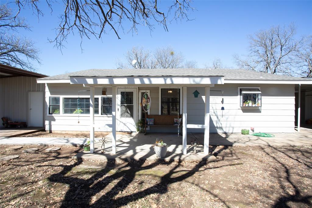a view of a house with a patio