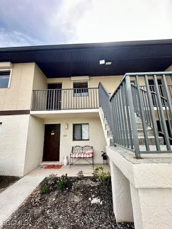 a front view of a house with entryway