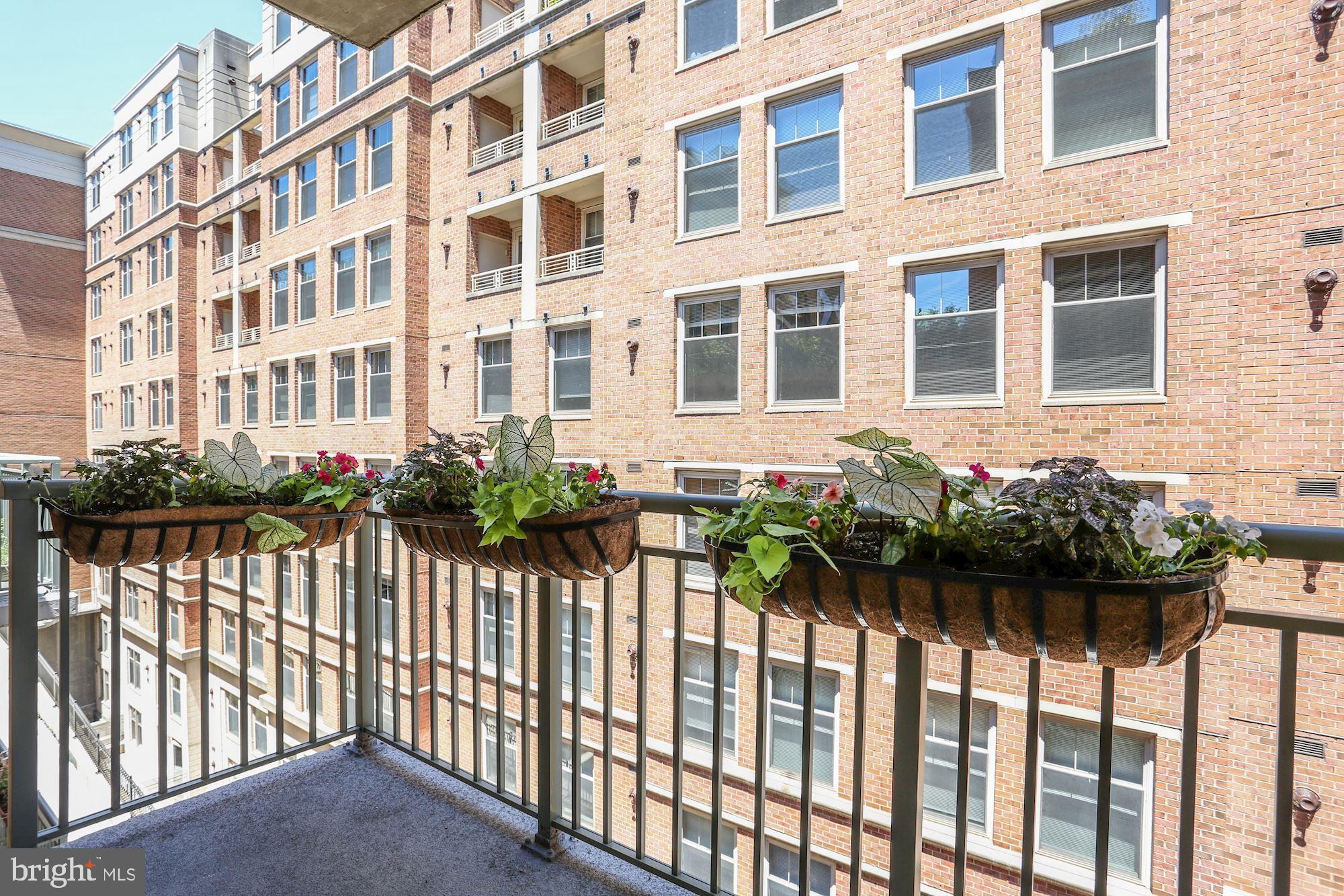 2425 L Street Northwest, Unit 434 Washington, DC 20037 - Photo 17 of 37 Spacious balcony off of the Master Suite