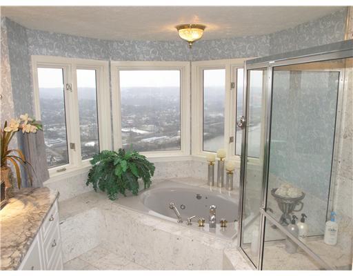 190 Shadow Ridge Drive Pittsburgh, PA 15238 - Photo 13 of 18 Master Bath/Spa. The lavish master bath provides a jetted tub with stunning views, glass shower and long granite-topped vanity.