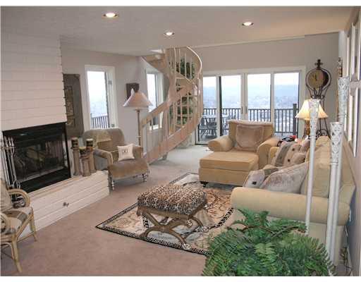190 Shadow Ridge Drive Pittsburgh, PA 15238 - Photo 5 of 18 Family Room. The inviting family room features a raised-hearth fireplace and spiral staircase to the upper level third bedroom.