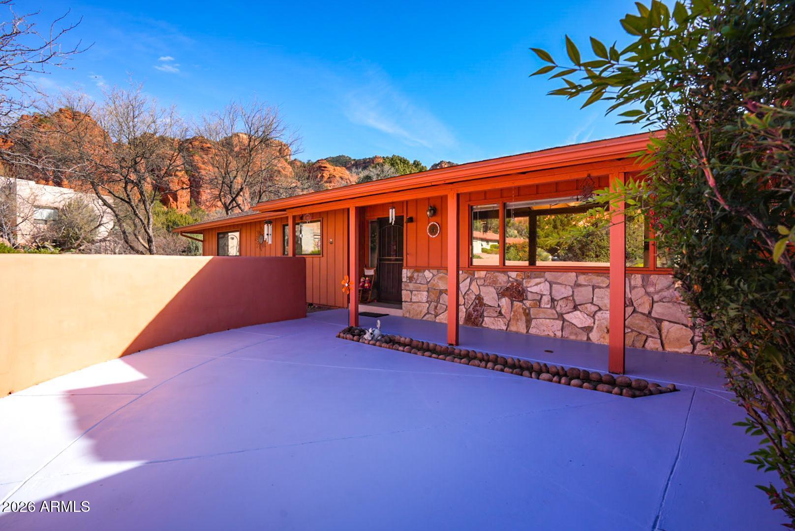 90 Box Canyon Road Sedona, AZ 86351 - Photo 32 of 51 Front Patio a