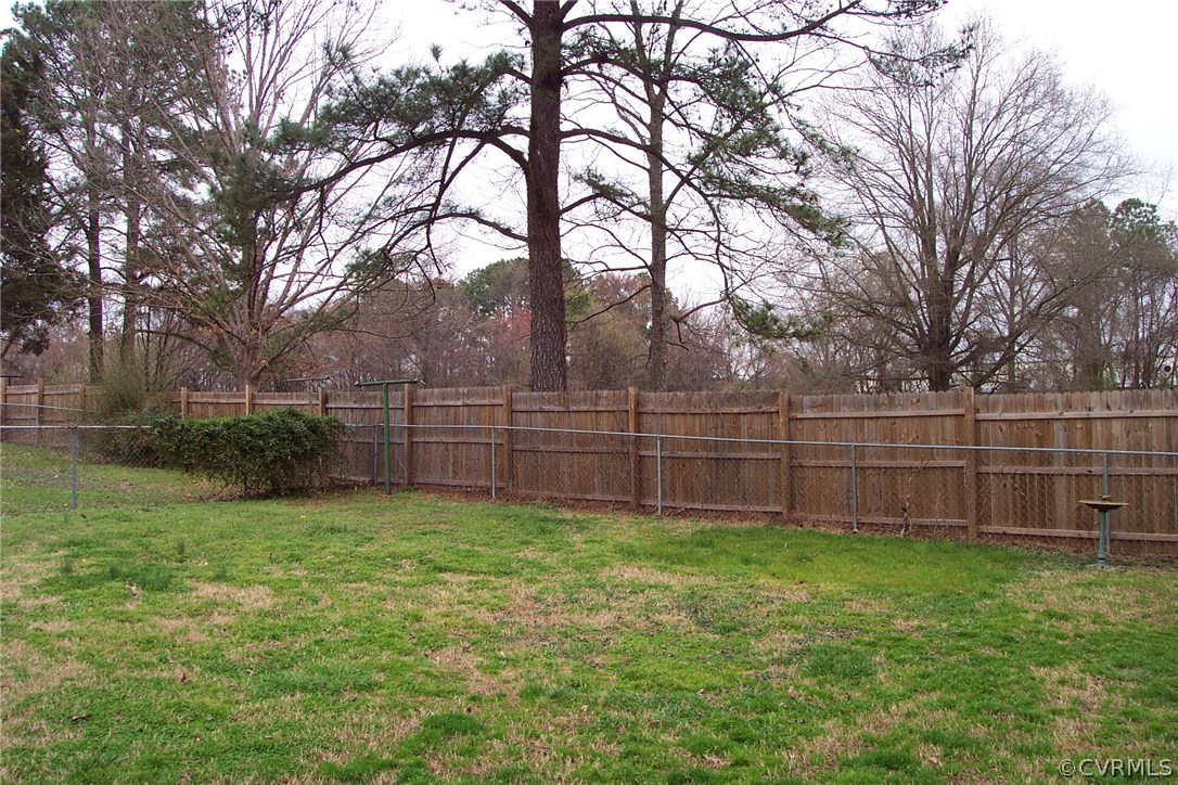 805 Conduit Road Colonial Heights, VA 23834 - Photo 20 of 21 Back Yard is fairly level and Completely Fenced