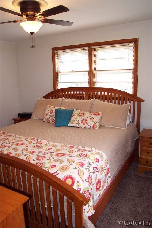 805 Conduit Road Colonial Heights, VA 23834 - Photo 10 of 21 Master Bedroom with Ceiling Fan and Mini Blinds