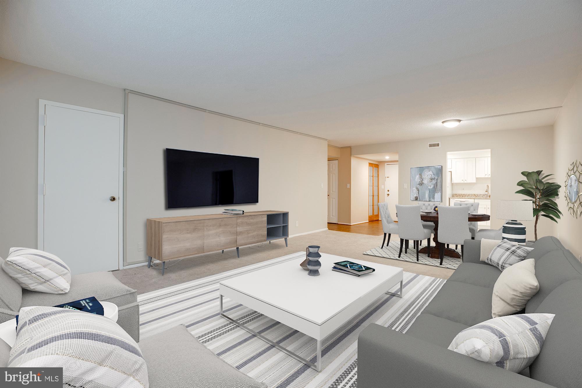 7651 Tremayne Place, Unit 202 McLean, VA 22102 - Photo 13 of 59 Dining Room / Living Room (Artists Conception)