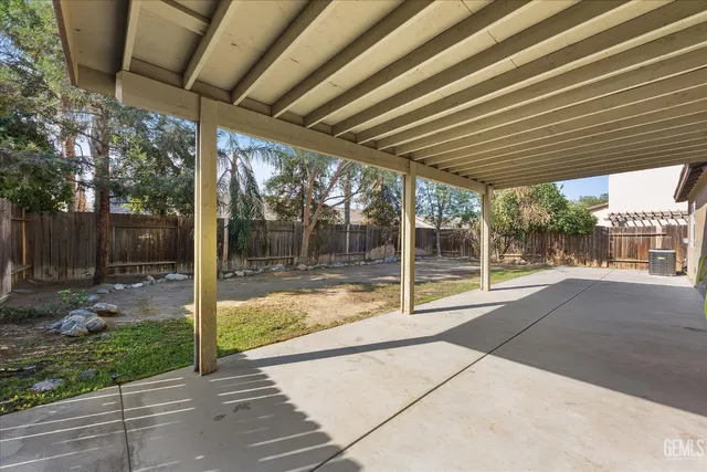 a view of backyard with green space