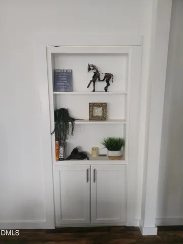 a view of kitchen cabinets