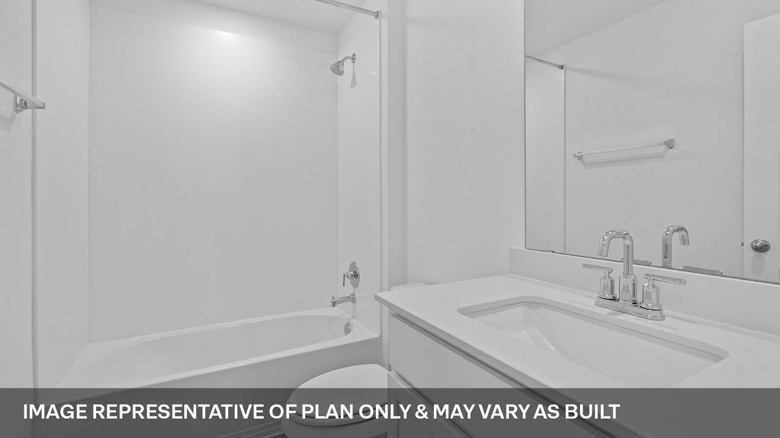 275 Mountain Pea Road Kyle, TX 78640 - Photo 19 of 22 a bathroom with a sink a mirror and a bathtub