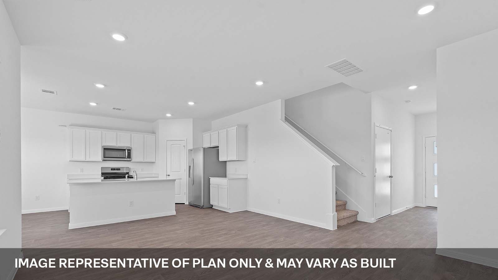 275 Mountain Pea Road Kyle, TX 78640 - Photo 3 of 22 a view of kitchen with refrigerator sink and stove