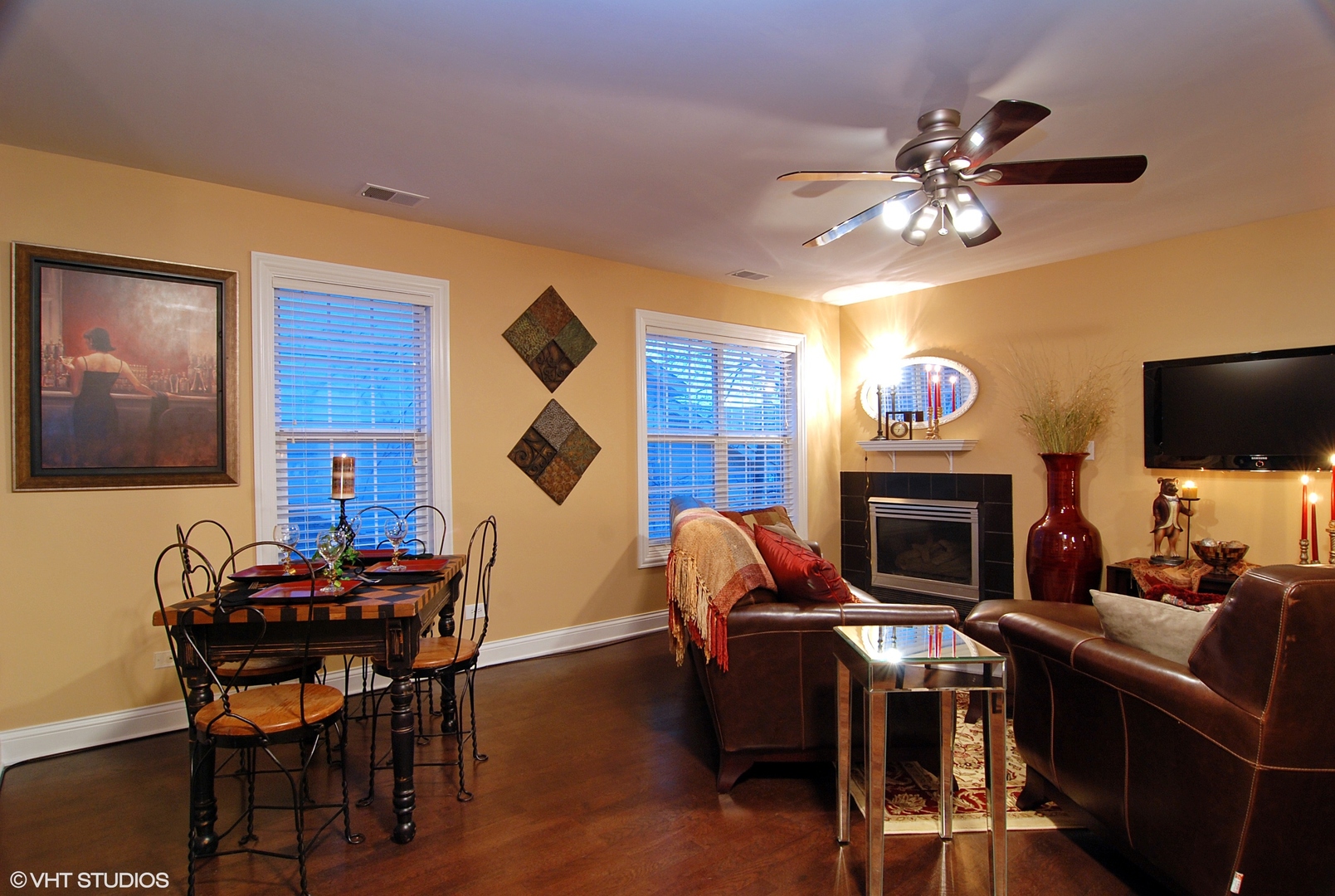 19 Foxcroft Road, Unit 219 Naperville, IL 60565 - Photo 3 of 14 a view of a livingroom with furniture and a fireplace