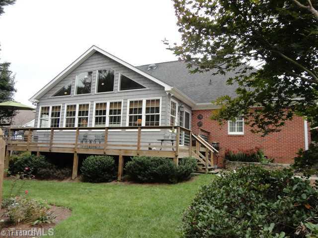 1212 Gatehouse Road High Point, NC 27262 - Photo 14 of 16 Exterior Back. Wrap around deck, permanent gas line for grill