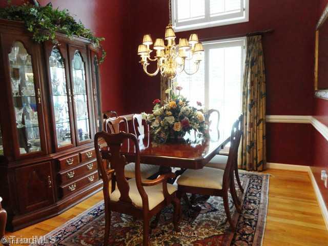1212 Gatehouse Road High Point, NC 27262 - Photo 6 of 16 Dining Room. Vaulted ceilings and plantation shutters througout