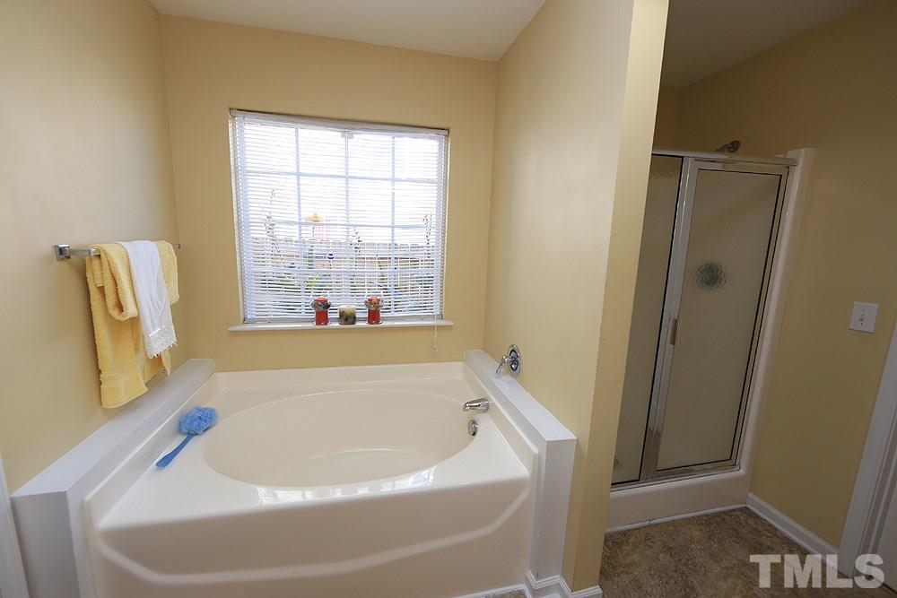1520 Cricket Ridge Drive Raleigh, NC 27610 - Photo 13 of 18 Master bath also has garden tub and separate shower.