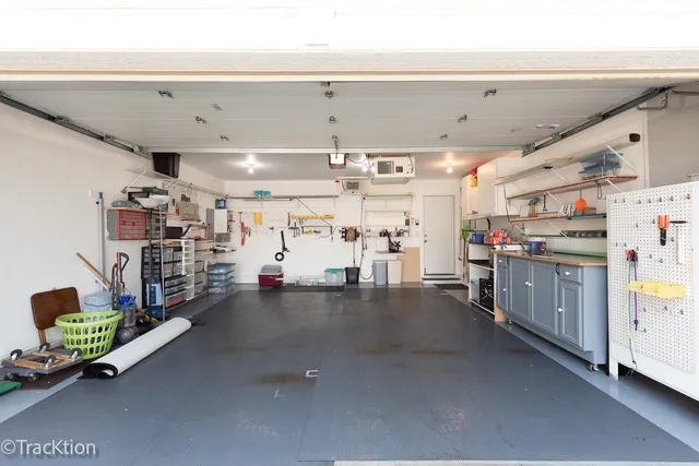 a view of a storage in a room