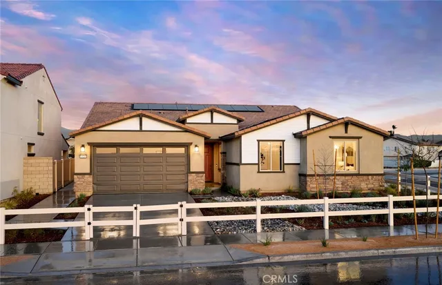 a front view of a house with windows