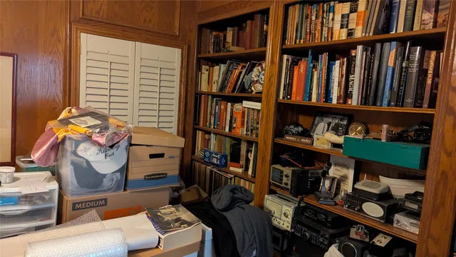 a room with storage and utility