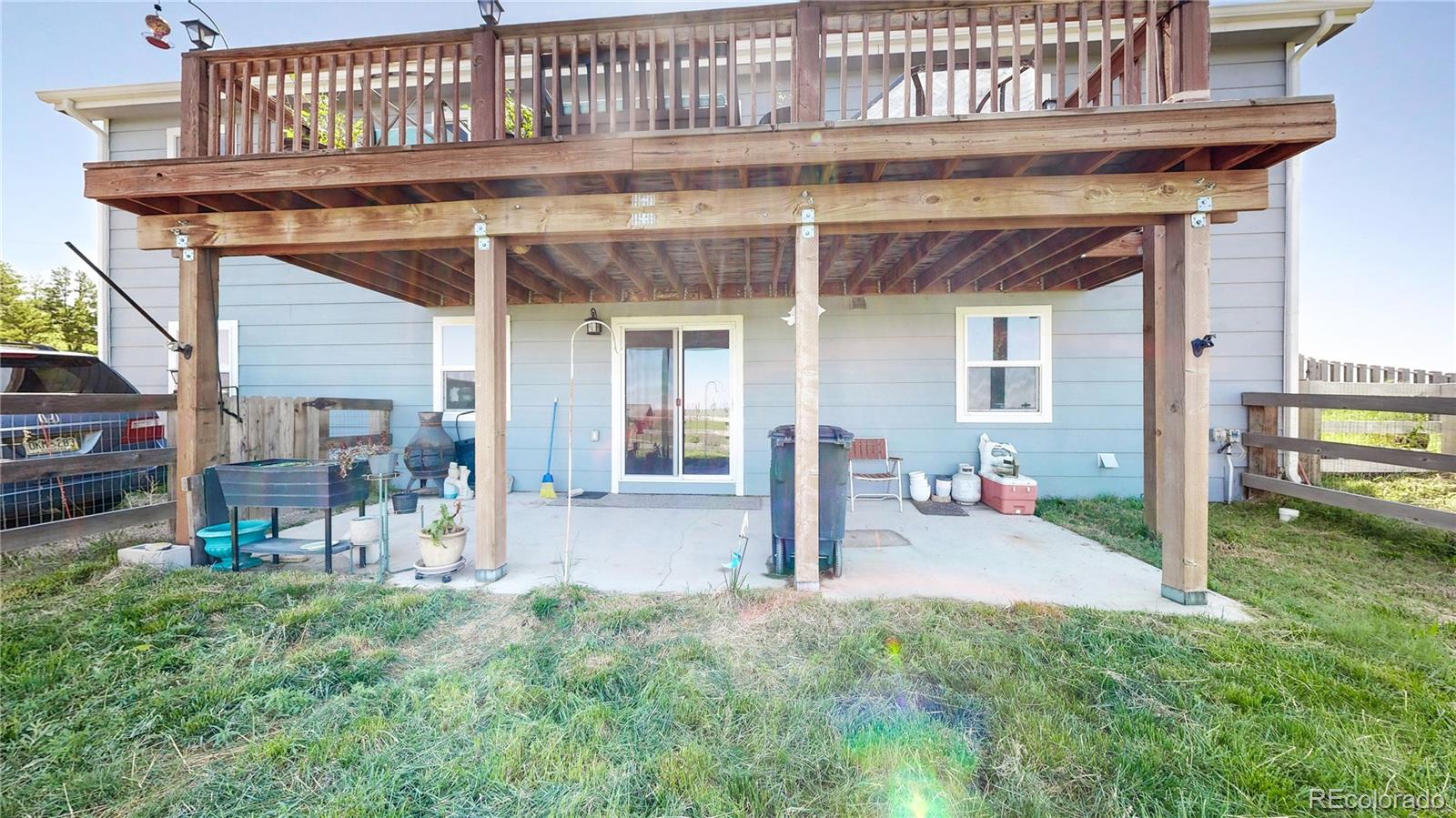 40291 Gold Nugget Road Deer Trail, CO 80105 - Photo 41 of 47 a front view of a house with a yard balcony