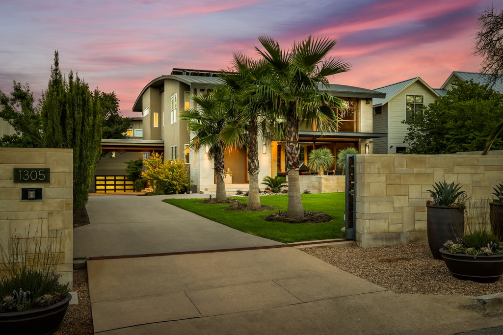 1305 Meriden Lane Austin, TX 78703 - Photo 1 of 1 a front view of a house with garden