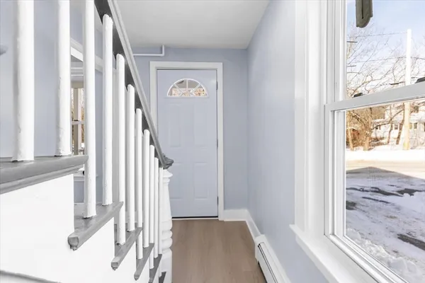a view of front door
