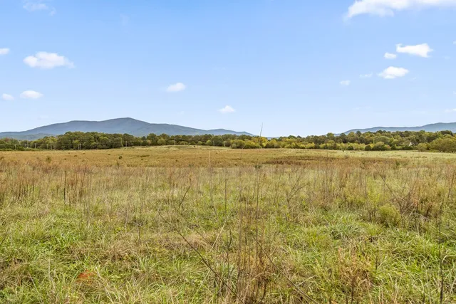 a view of an lake and a mountain