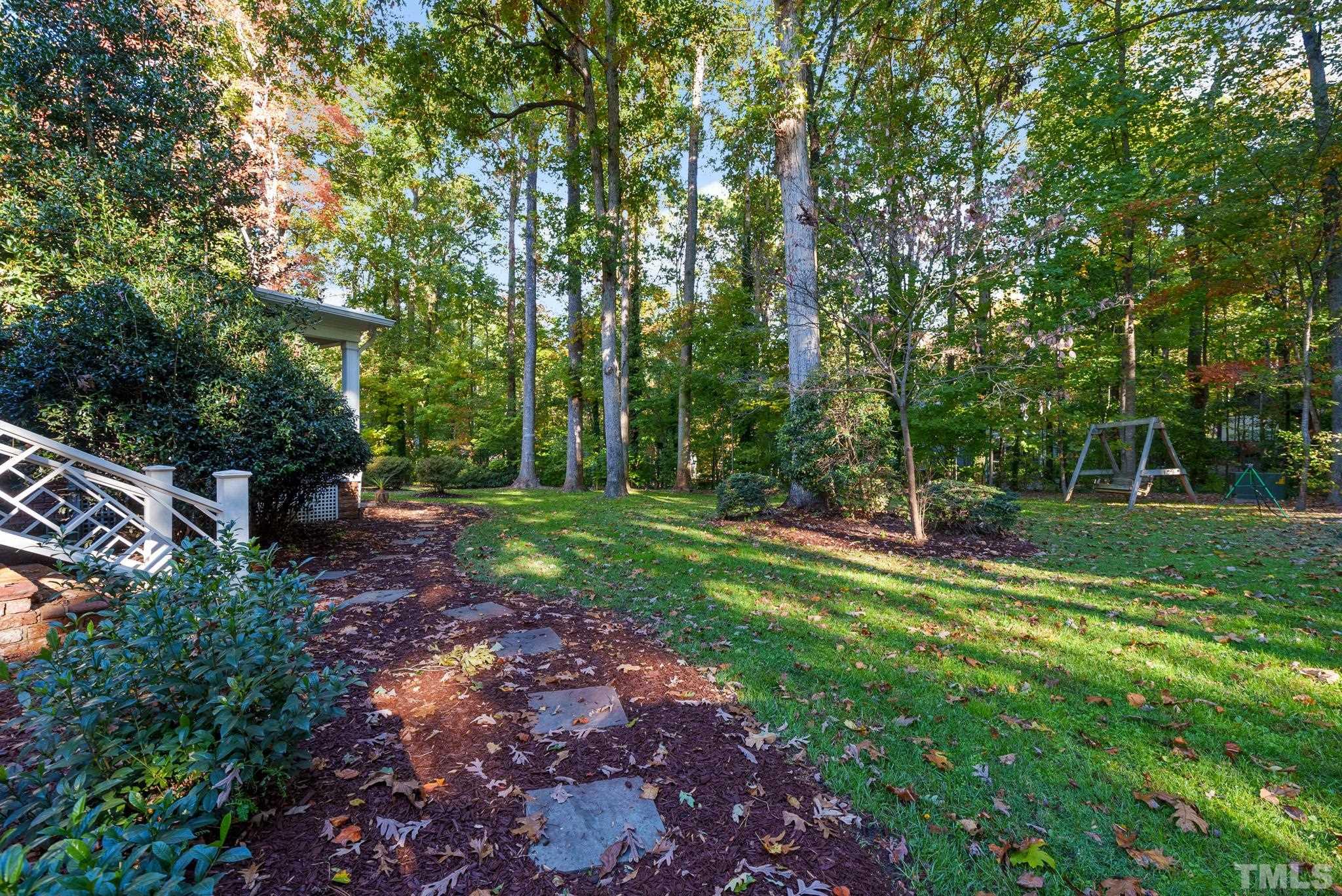 204 Queensferry Road Cary, NC 27511 - Photo 30 of 41 a view of a park with large trees