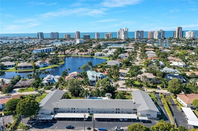 an aerial view of a city