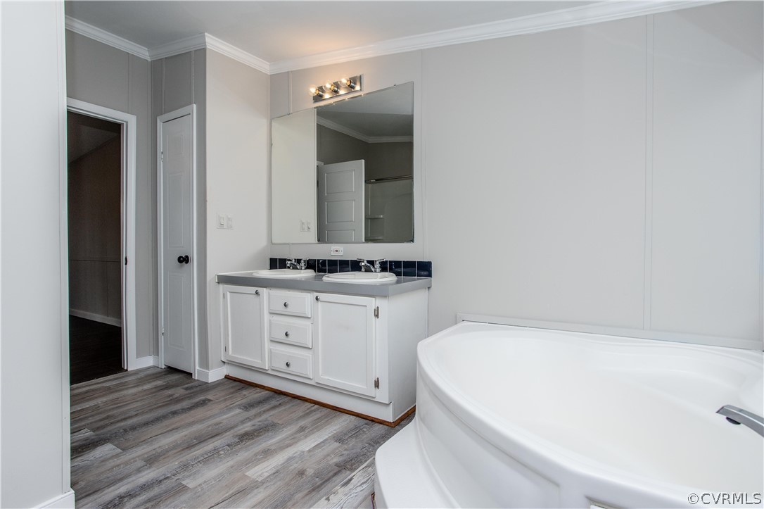 17208 Hamilton Arms Road Dewitt, VA 23840 - Photo 6 of 14 a bathroom with a sink and a mirror