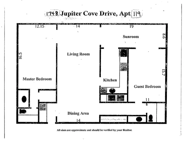 $6,500 | 1748 Jupiter Cove Drive, Unit 119, Jupiter, FL 33469