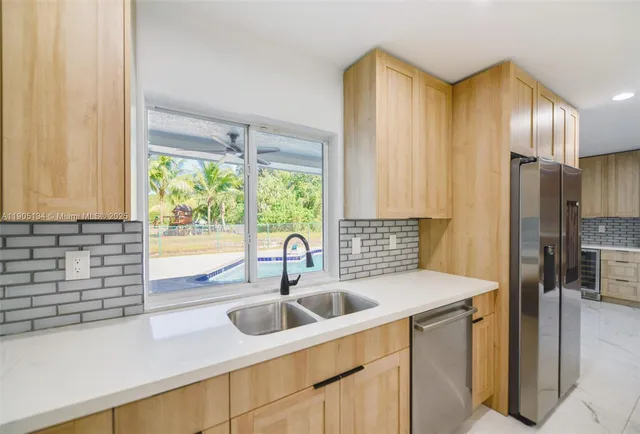 a view of an empty room with a sliding door