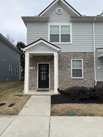 a front view of a house