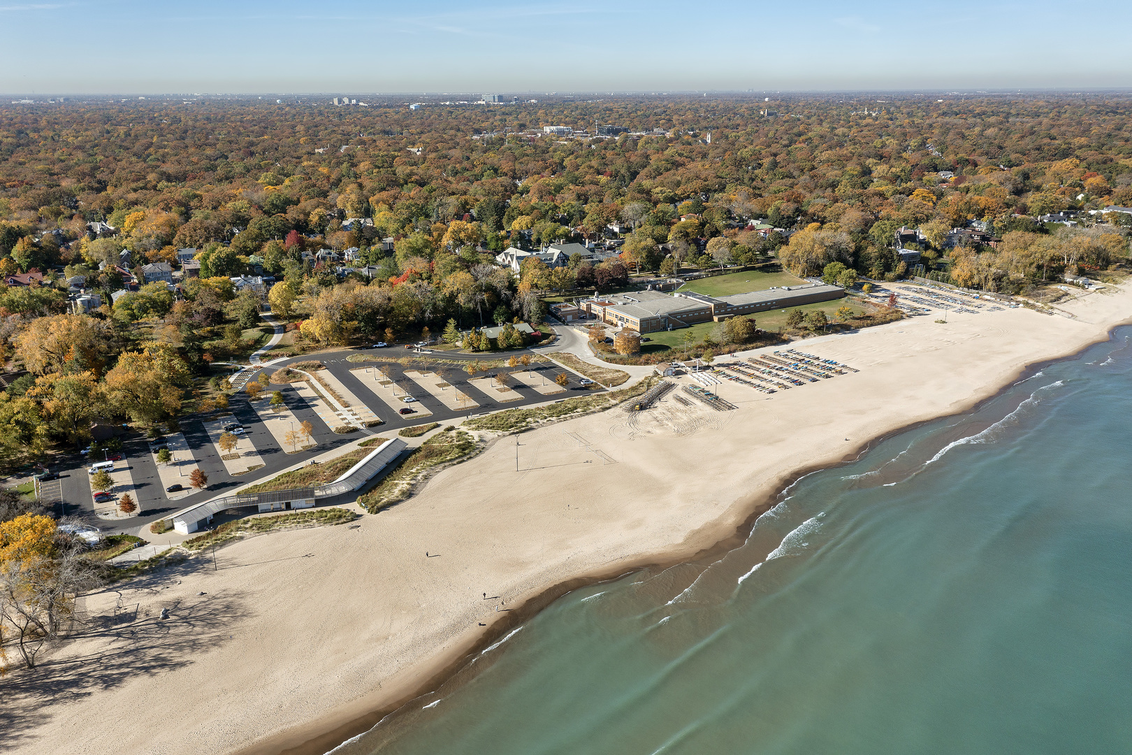 849 Sheridan Road Wilmette, IL 60091 - Photo 3 of 73 an aerial view of residential houses with outdoor space
