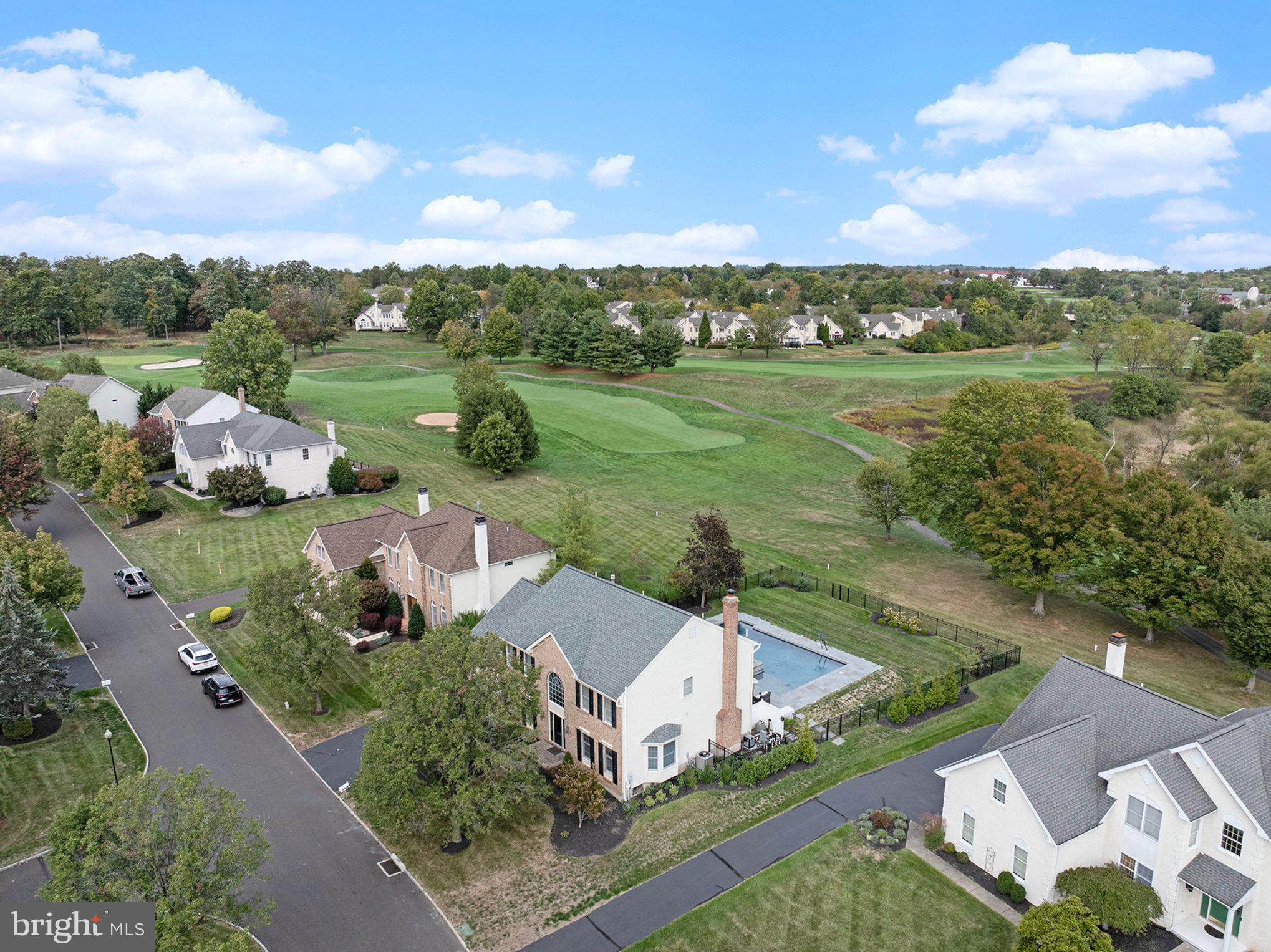 127 Spyglass Drive Blue Bell, PA 19422 - Photo 42 of 74 an aerial view of a house with garden