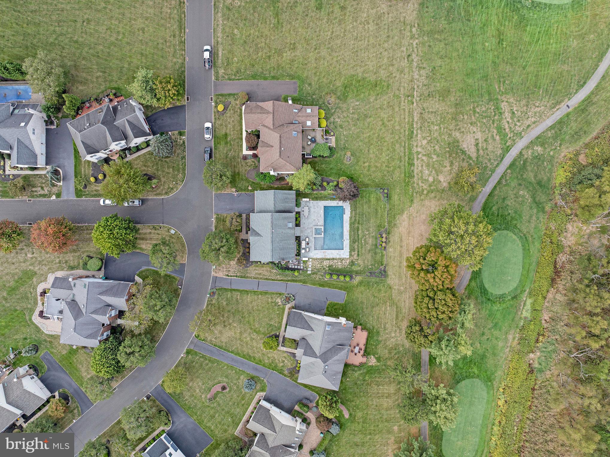 127 Spyglass Drive Blue Bell, PA 19422 - Photo 44 of 74 an aerial view of a house with outdoor space